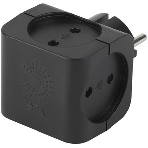 Изображение товара Разветвитель на 4 гнезда без заземления ЭРА SP-4-B