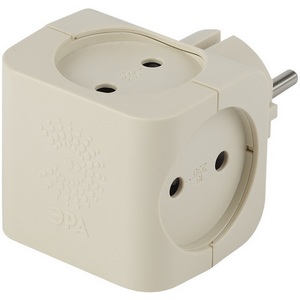 Изображение товара Разветвитель на 4 гнезда без заземления ЭРА SP-4-I