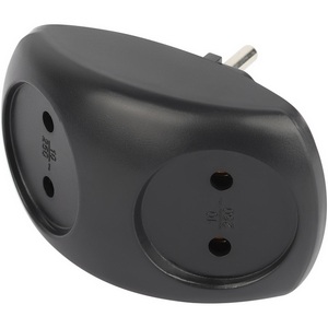 Изображение товара Разветвитель на 2 гнезда без заземления ЭРА SPx-2-B