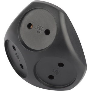 Изображение товара Разветвитель на 3 гнезда без заземления ЭРА SPx-3-B