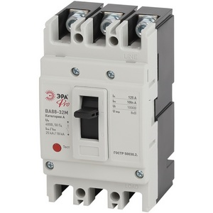 Изображение товара Автоматический выключатель 3Р 125А 25кА ЭРА ВА88 SVA10-3-0125-E