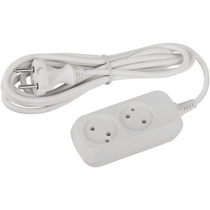 Изображение товара Удлинитель 2-х местный без заземления 3 метра ЭРА UDL-10-230