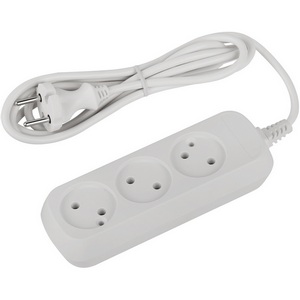 Изображение товара Удлинитель 3-х местный без заземления 1,5 метра ЭРА UDL-10-315