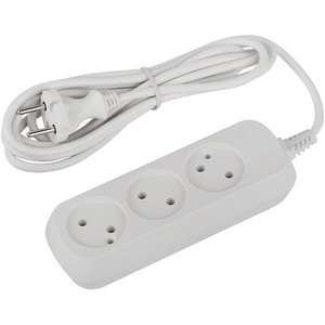 Изображение товара Удлинитель 3-х местный без заземления 3 метра ЭРА UDL-10-330