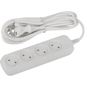 Изображение товара Удлинитель 4-х местный без заземления 5 метров ЭРА UDL-10-450