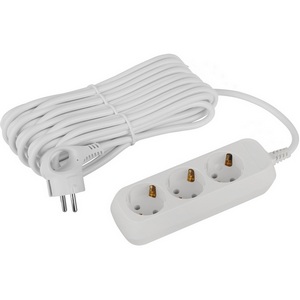 Изображение товара Удлинитель 3-х местный с заземлением 10 метров ЭРА UDL-16-3100-E