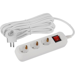 Изображение товара Удлинитель 3-х местный с заземлением 7 метров ЭРА UDL-16-370-ES