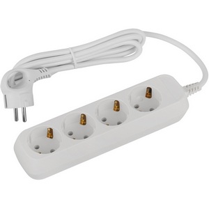 Изображение товара Удлинитель 4-х местный с заземлением 1,5 метра ЭРА UDL-16-415-E