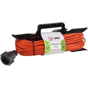 Изображение товара Удлинитель одноместный без заземления 40 метров на рамке ЭРА UFx-1-2x1.5-50m