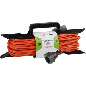 Изображение товара Удлинитель одноместный с заземлением 30 метров на рамке ЭРА UFx-1e-3x0.75-30m