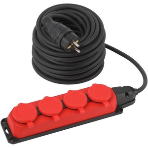 Изображение товара Удлинитель 4-х местный с заземлением 30 метров ЭРА UK-4e-3x1,5-30m-IP44(KG)