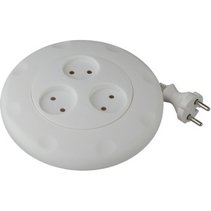 Изображение товара Удлинитель 3-х местный без заземления 3 метра ЭРА UR-3-3m-W