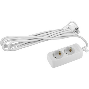 Изображение товара Удлинитель 2-х местный с заземлением 1,5 метра ЭРА UX-2e-1,5m