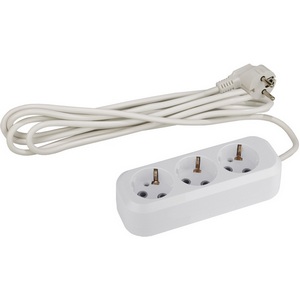 Изображение товара Удлинитель 3-х местный с заземлением 1,5 метра ЭРА UX-3e-1,5m