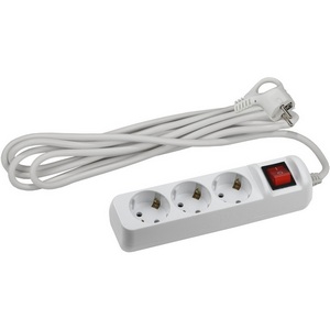 Изображение товара Удлинитель 3-х местный с заземлением 3 метра ЭРА UX-3es-3m