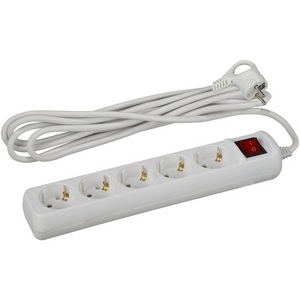 Изображение товара Удлинитель 5-и местный с заземлением 1,5 метра ЭРА UX-5es-1,5m