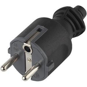 Изображение товара Вилка прямая с заземлением ЭРА V4(B)