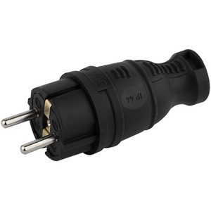 Изображение товара Вилка прямая с заземлением ЭРА V8-B-IP44