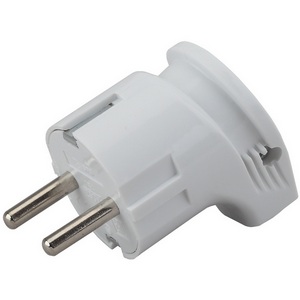 Изображение товара Вилка угловая с заземлением ЭРА Vx3-W