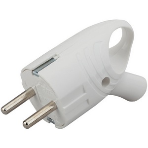 Изображение товара Вилка угловая с заземлением ЭРА Vx4-W