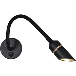 Изображение товара Настенный светильник светодиодный для чтения с выключателем ЭРА WL47 BK