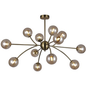 Изображение товара Потолочная люстра на штанге 10164/12PL G9*40W Escada Infinity Copper (плафоны шарики)