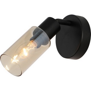 Изображение товара Спот Escada Sector 10172/1A Amber 1x40Вт E14, металл/стекло, черный/янтарный