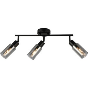 Изображение товара Настенно-потолочный спот Escada Sector 10172/3A Chrome 3x40Вт E14, металл/стекло, черный/дымчатый