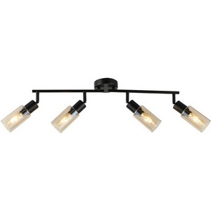 Изображение товара Настенно-потолочный спот Escada Sector 10172/4 Amber 4x40Вт E14, металл/стекло, черный/янтарный