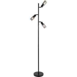 Изображение товара Торшер Escada Sector 10172/T Chrome 3x40Вт E14, металл/стекло, черный/дымчатый