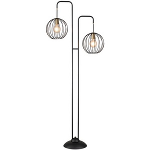 Изображение товара Торшер E27*60W Black/Brass Escada Quebec 10176/2 (плафоны шарики)