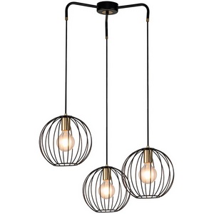 Изображение товара Подвесная люстра E27*60W Black/Brass Escada Quebec 10176/3S (плафоны шарики)