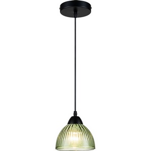 Изображение товара Подвесной светильник Escada Okto 10185/1S 1x60Вт E27, металл/стекло, черный/зеленый