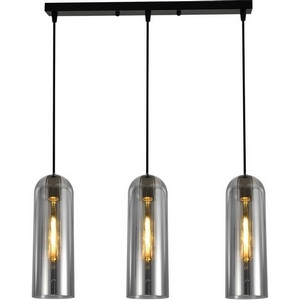 Изображение товара Подвесной светильник Escada Damask 10195/3S Smoke 3x40Вт E27, металл/стекло, дымчатый