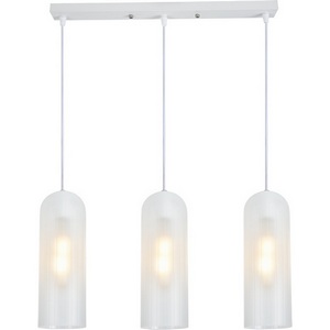 Изображение товара Подвесной светильник Escada Damask 10195/3S White 3x40Вт E27, металл/стекло, белый