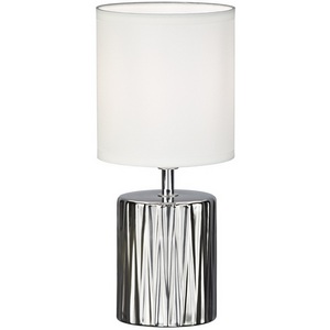 Изображение товара Настольная лампа Escada Elektra 10195/L Silver 1х40Вт Е14, фарфор/ткань, серебро