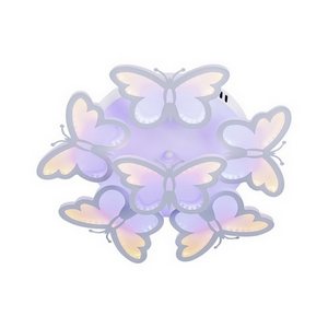 Изображение товара Люстра потолочная с регулировкой яркости детская светодиодная с пультом регулировкой яркости и цветовой температуры Escada Led 10205/5LED