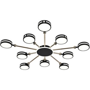 Изображение товара Потолочная люстра с пультом Escada 10206/10LED BL 130W Black/Gold