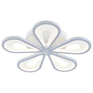 Изображение товара Люстра потолочная светодиодная с 5 лампочками диммируемая с пультом регулировкой цветовой температуры и ночным режимом 10206/5LED Escada White