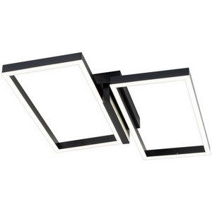 Изображение товара Люстра потолочная светодиодная на 10 м? с пультом Escada Scales 10209/2LED Black 60Вт металл/акрил, черный/белый матовый