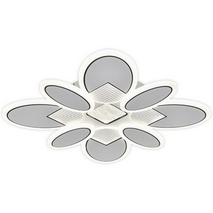 Изображение товара Потолочная люстра (+ночной режим) светодиодная Escada Dune 85Вт, с ПДУ металл/акрил, белый/чёрный