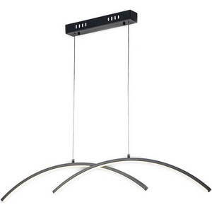 Изображение товара Подвесной светодиодный светильник с ПДУ Escada Skyline 10212/S LED Black 36Вт, металл/силикон, чёрный