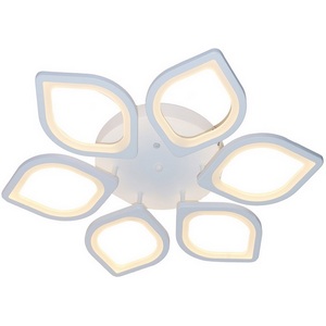 Изображение товара Потолочная люстра (+ночной режим) с пультом светодиодная 10216/6 92W Escada Lotus 10216/6LED с цветами