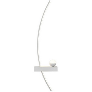 Изображение товара Настенный светодиодный светильник Escada Ray 10220/2LED White L 15Вт, 1100Лм, 3000K, Ra>80, металл/силикон, белый