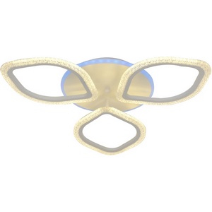 Изображение товара Люстра (+ночной режим) с пультом потолочная светодиодная 10251/3 LED*60+5W Escada Bubble 10251/3LED BL