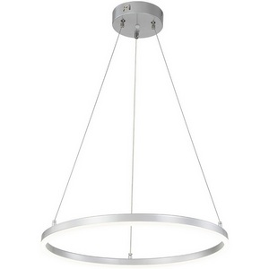 Изображение товара Люстра led подвесная с пультом (+ночной режим) Escada Void 10254/1LED 43W Silver APP (Умный дом) кольцо