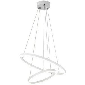 Изображение товара Люстра led подвесная с пультом (+ночной режим) Escada Void 10254/2LED 66W White APP (Умный дом)