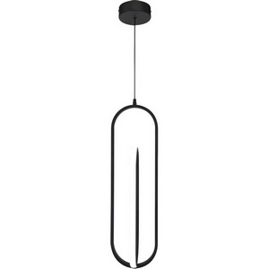 Изображение товара Подвесной светодиодный светильник Escada Orbital 10255/2LED 25Вт, с ПДУ, металл/силикон, черный