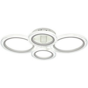 Изображение товара Потолочная люстра (+ночной режим) светодиодная Escada Avani 10258/4LED 55Вт, с ПДУ, металл/акрил, белый