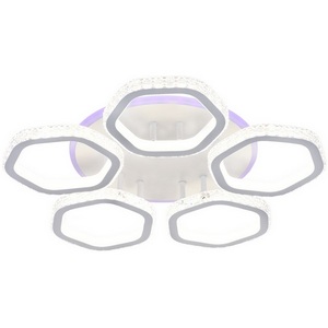 Изображение товара Люстра led с 5 плафонами (+ночной режим) с пультом 10263/5 LED*180+8W Escada Centauri 10263/5LED BL